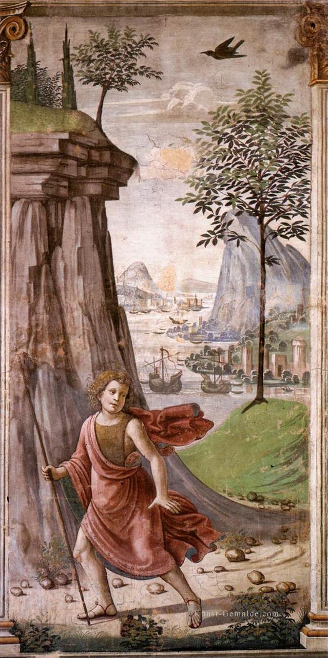 St Johannes der Täufer in der Wüste Florenz Renaissance Domenico Ghirlandaio Ölgemälde